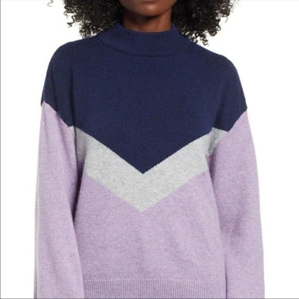 BP Purple Wave Chevron Sweater